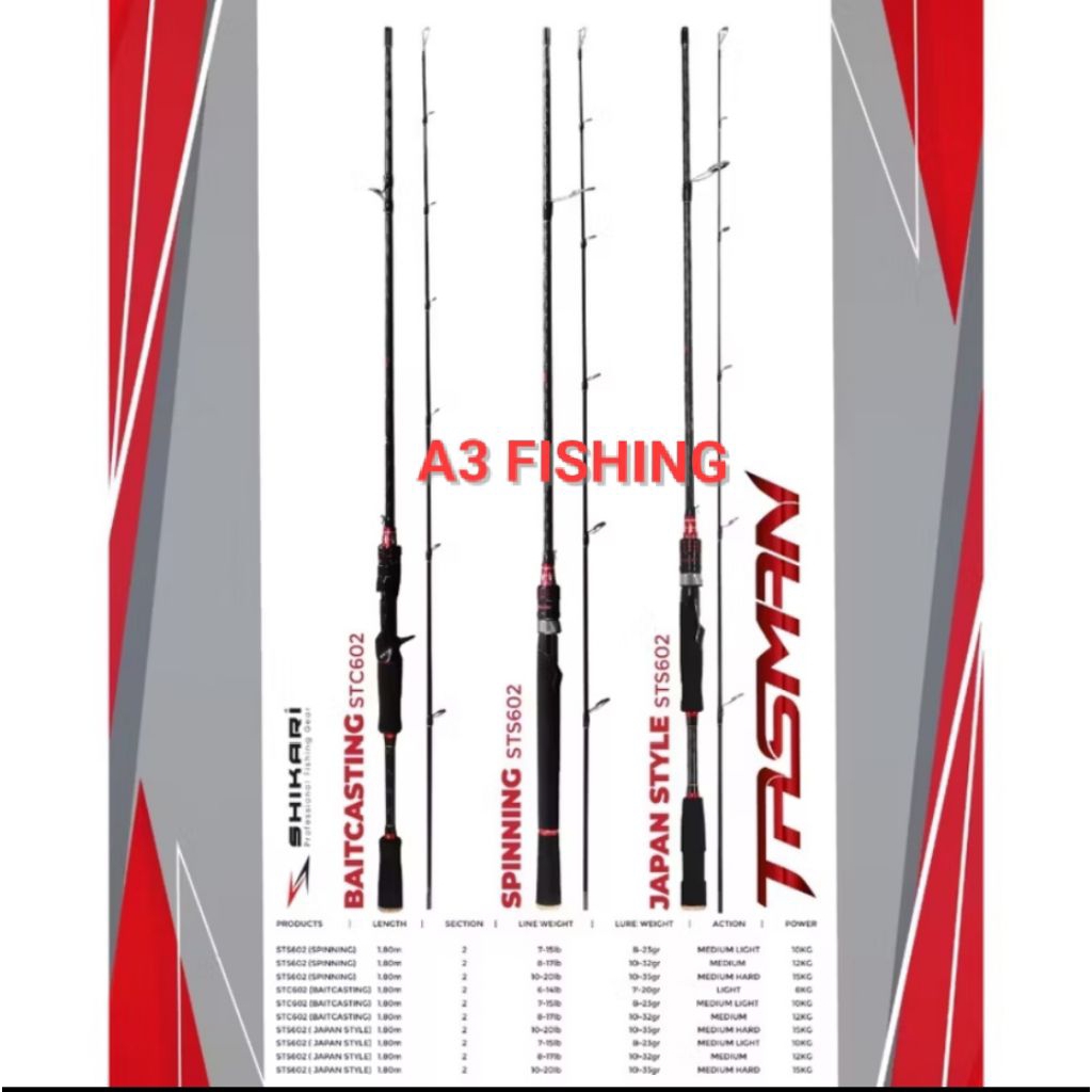 Joran Shikari Tasman 180cm Model BC/JS/Full Eva 6-14lbs/8-17lbs/10-20lbs