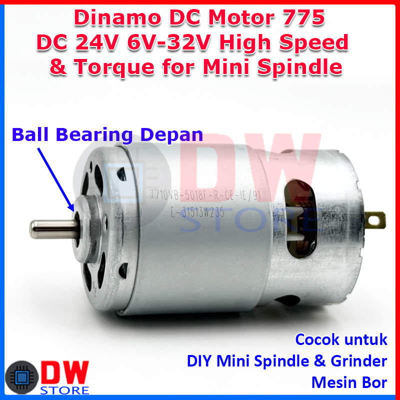 Dinamo DC Motor RS-775 775 6V 9V 12V 15V 18V 24V 32V 6V DC 24V 6V-32V DIY Mini Spindle Grinder Drill