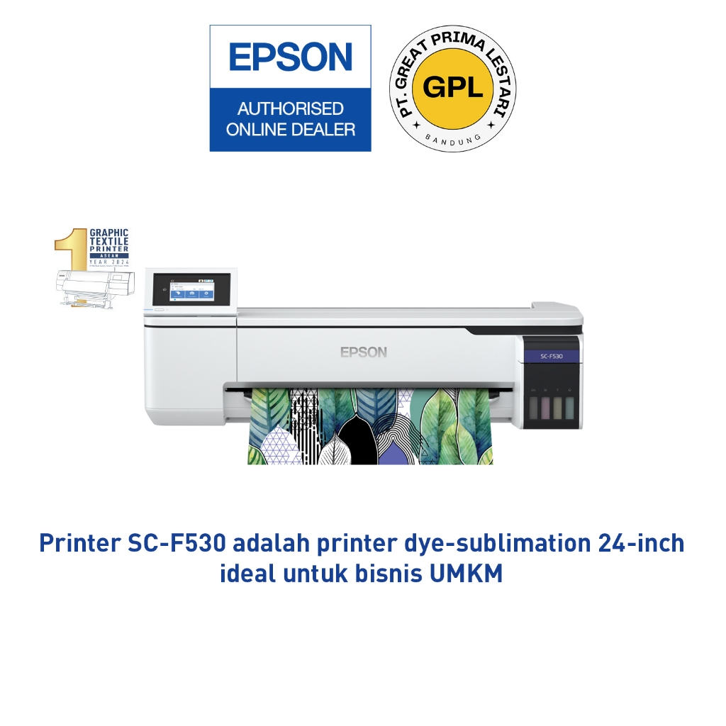 Printer Epson SureColor SC-F530 SC F530 24" Desktop Dye-Sublimation Textile Printer