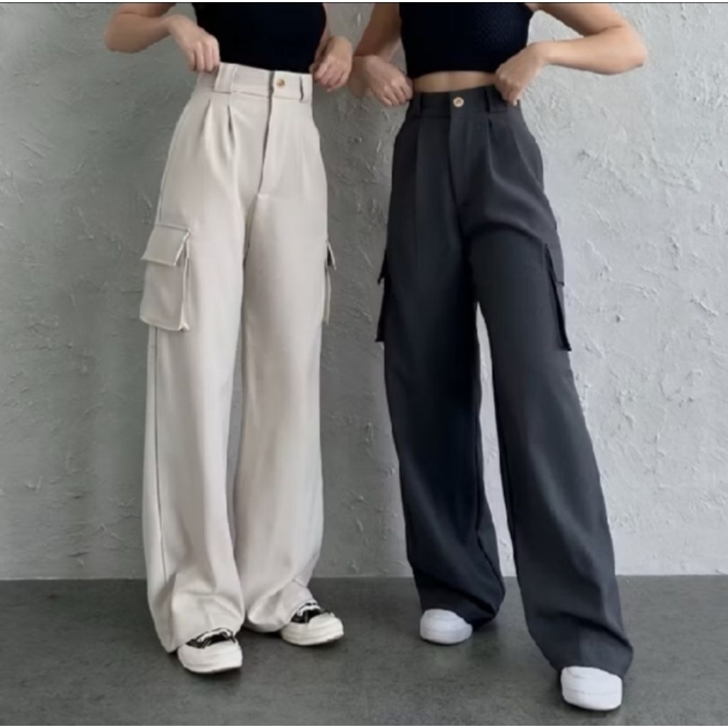 CELANA PANJANG ANAK PEREMPUAN CARGO KARGO  REMAJA TANGGUNG CEWEK WANITA USIA 8_16 TAHUN