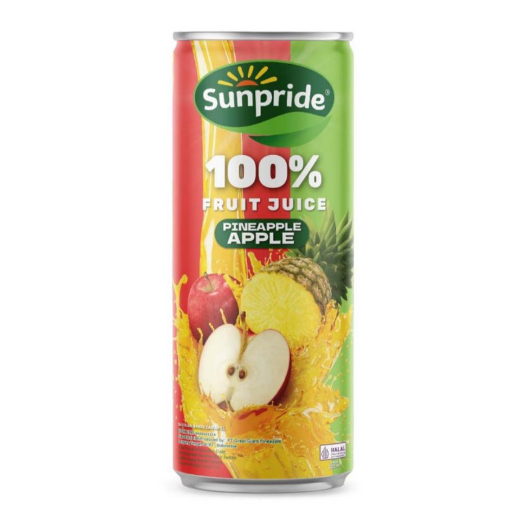Sunpride Jus Buah Nanas Apel Kaleng 220 ml