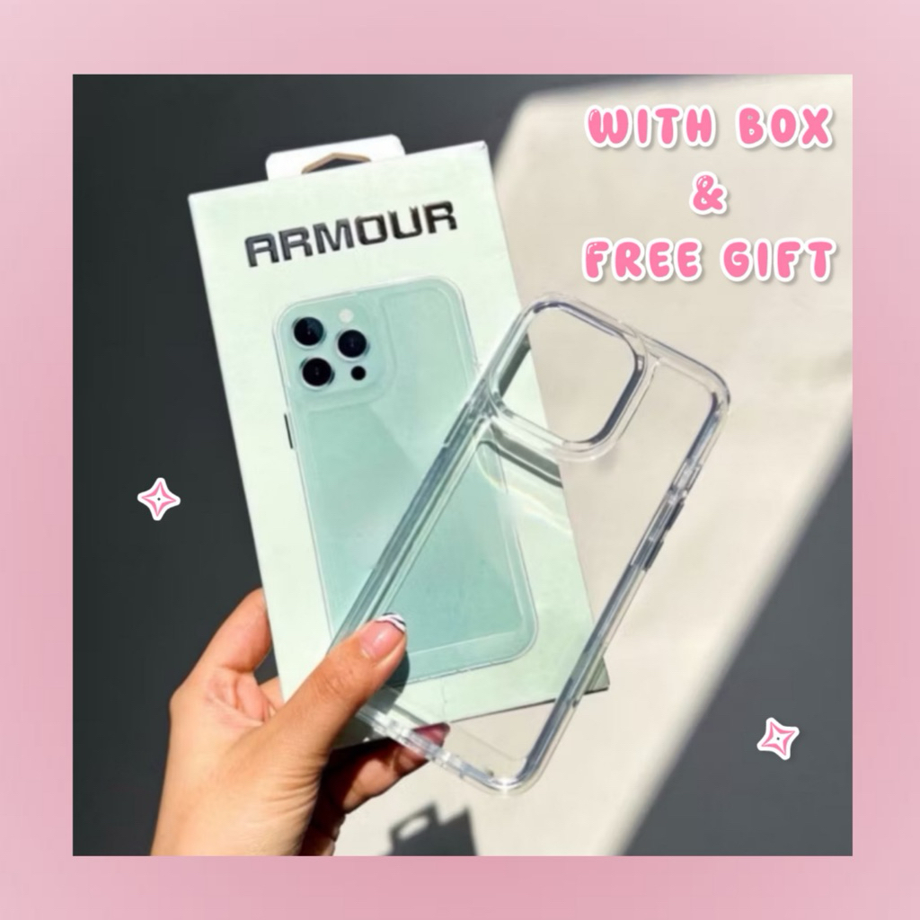 [ WITH BOX ] ARMOUR CLEAR CASE FOR IPHONE CASE