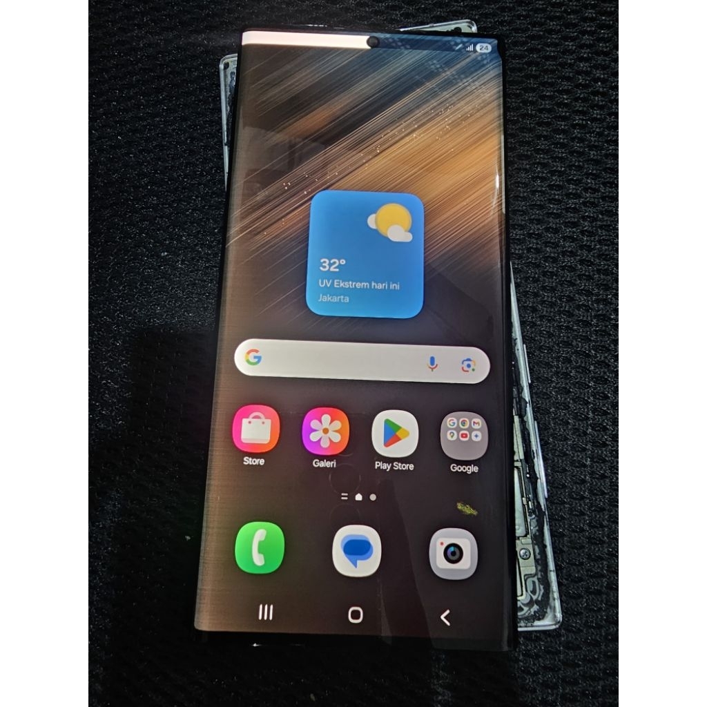 LCD SAMSUNG S22 ULTRA 100% ORIGINAL COPOTAN (MINUS TOMPEL,FLIKER, DAN JARONG)