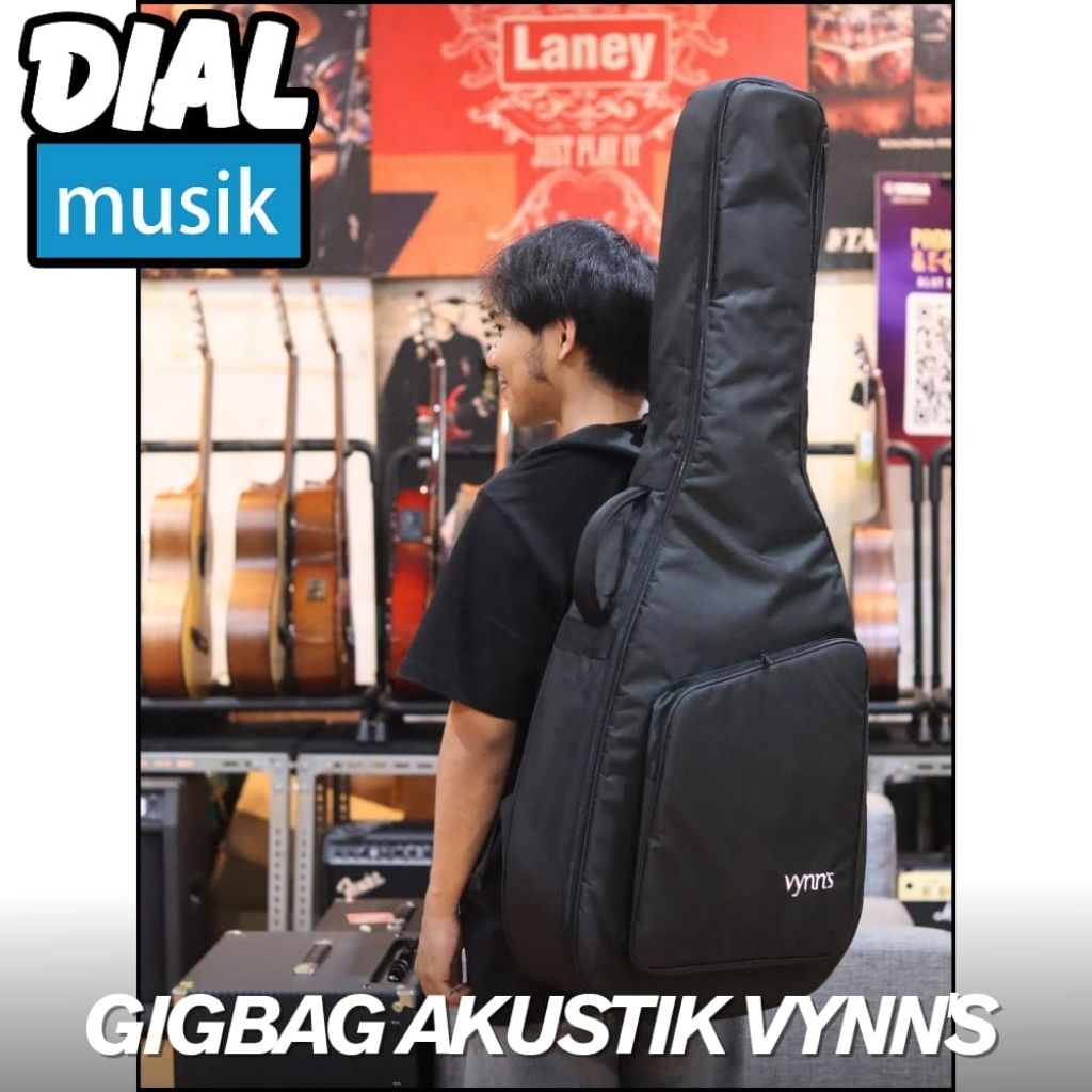 Vynn's Gigbag Akustik - Tas Gitar Akustik Semi Hardcase / Tas Gitar Akustik Tebal