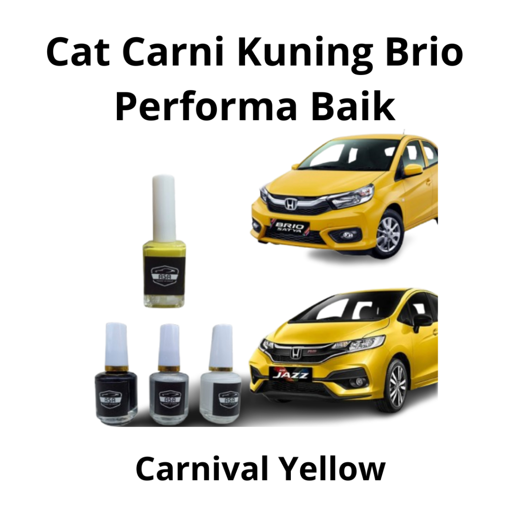 Cat Oles Menghilangkan Baret Lecet Noda Goresan Permanen Cat Carni Kuning Brio Performa Baik