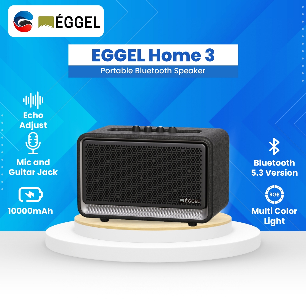 EGGEL Home 3 Portable Bluetooth Speaker with Karaoke Function