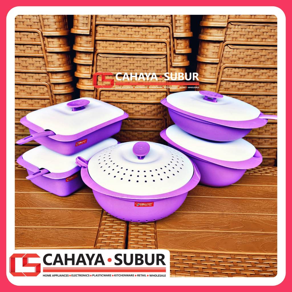 Sapphire 5in1 Serving Set BPA Free Premium || Sapphire Premium 5in1 Set Hot Food Storage