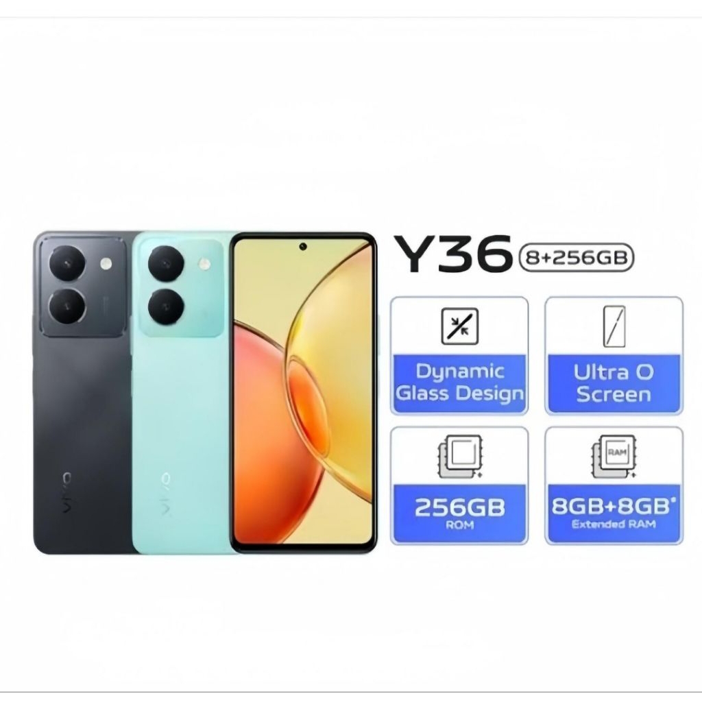 HP VIVO Y36 4G 8/256 GB - VIVO Y 36 NFC RAM 8GB ROM 256GB GARANSI RESMI