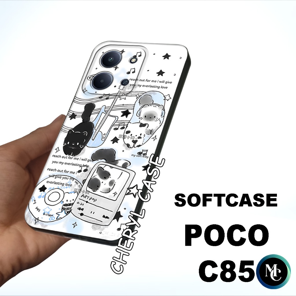 case karet untuk Hp POCO C85/CC22/softcase POCO C85/casing POCO C85/case handphone