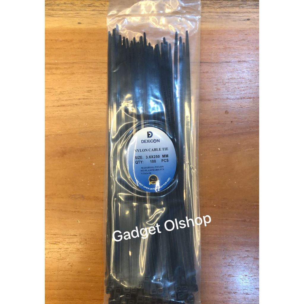 kabel ties 25 cm/cable ties/HITAM/kabel ties warna/kabel ties grosir/ties/kabel pengikat/Cv