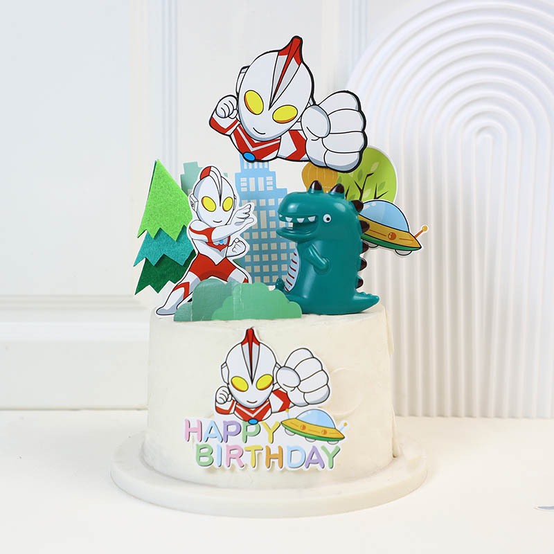 Cake Topper Ultraman / Hiasan Cake Ultraman Murah Versi Ekonomis