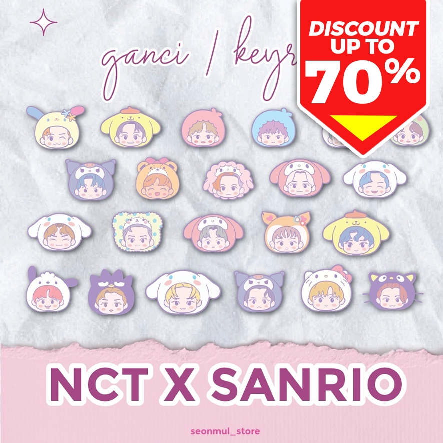 NCT X SANRIO Acrylic Keyring / Keychain NCT X SANRIO / Gantungan Kunci NCT X SANRIO / Ganci NCT X SA