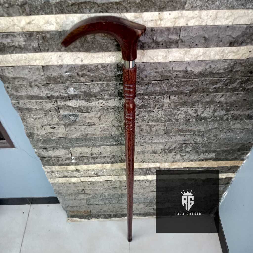 Tongkat Jalan Kayu Galih Asem, Teken Ukir Galih Asem / Tongkat Kayu Galih Asem