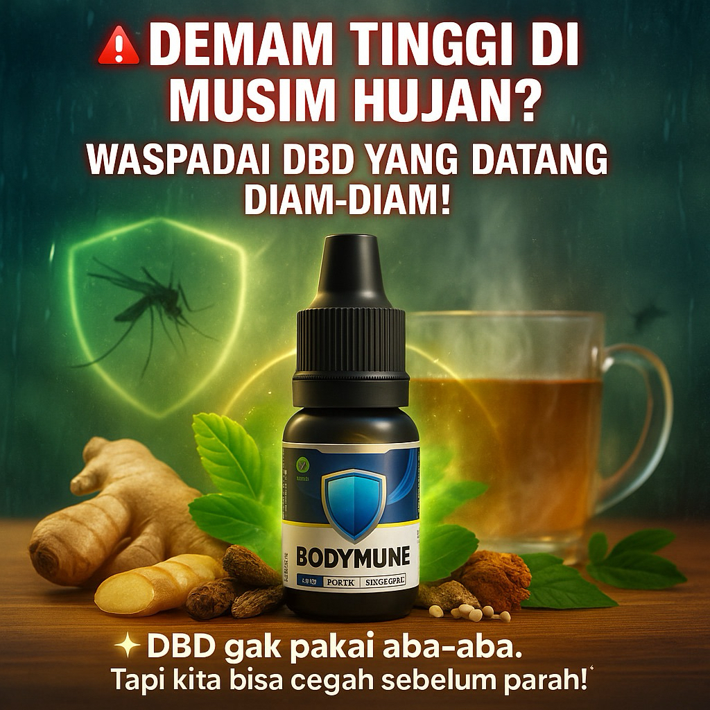 Body Imune Obat Herbal Anak dan Dewasa Buat Campak, DBD Demam Berdarah, Gatal Bisul, Alergi, Manjur 