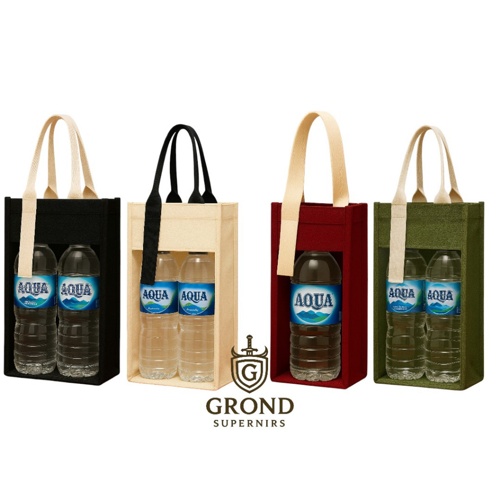 tas souvenir, tas denim import, tas botol souvenir, godiebag, giftbag, tas tenteng murah