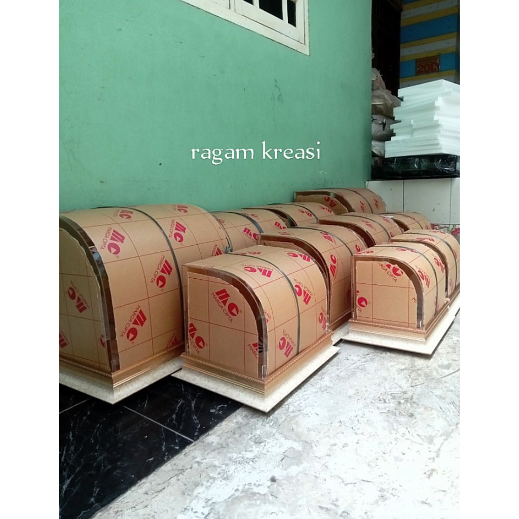 Hantaran seserahan akrilik lengkung oval 1 sisi