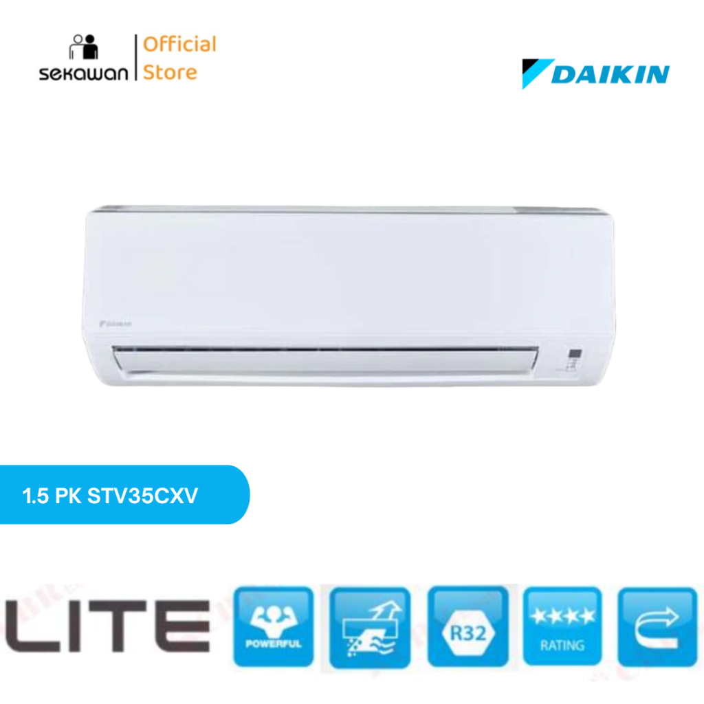AC DAIKIN STV35CXV AC SPLIT STANDARD 1.5 PK MALAYSIA