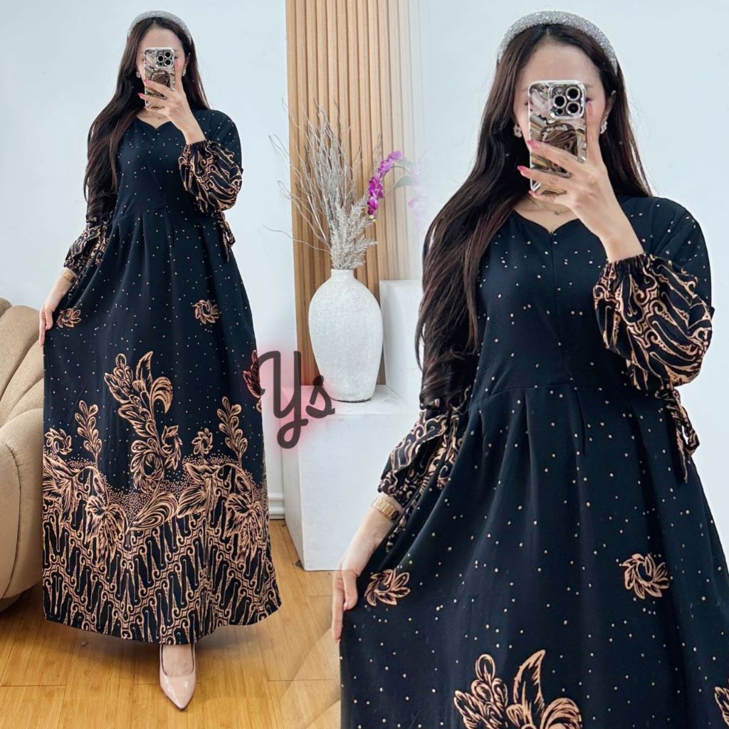Gamis Chibi Jumbo Ld 120 Nyaman Bahan Rayon Tebal Lengan Karet
