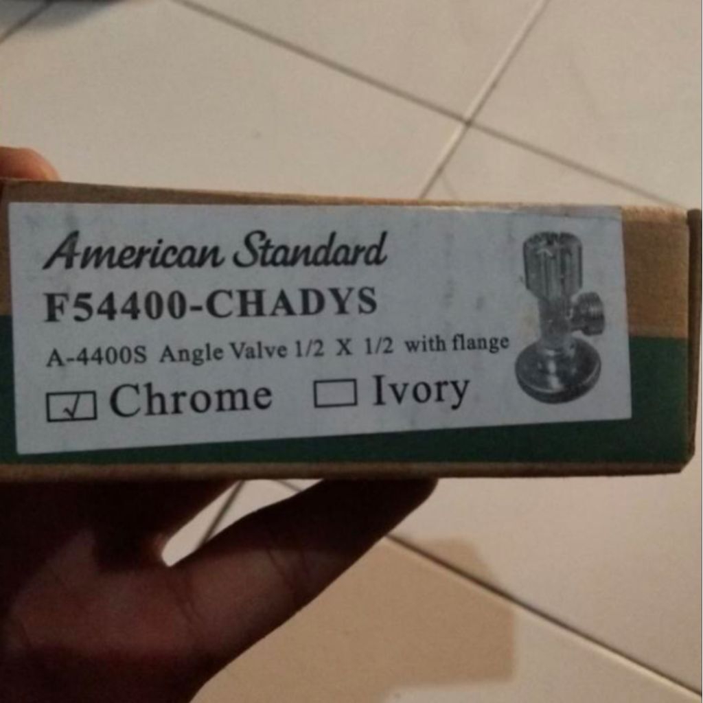 stop kran american standard ½ inch F54400 -CHADYS