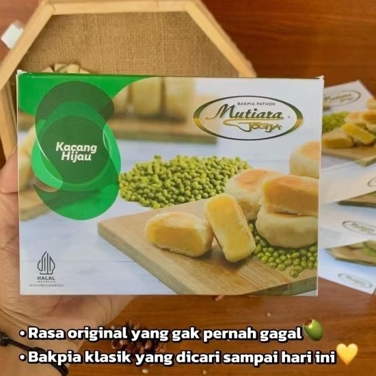 Bakpia Pathok Mutiara Jogja rasa kacang hijau isi 20
