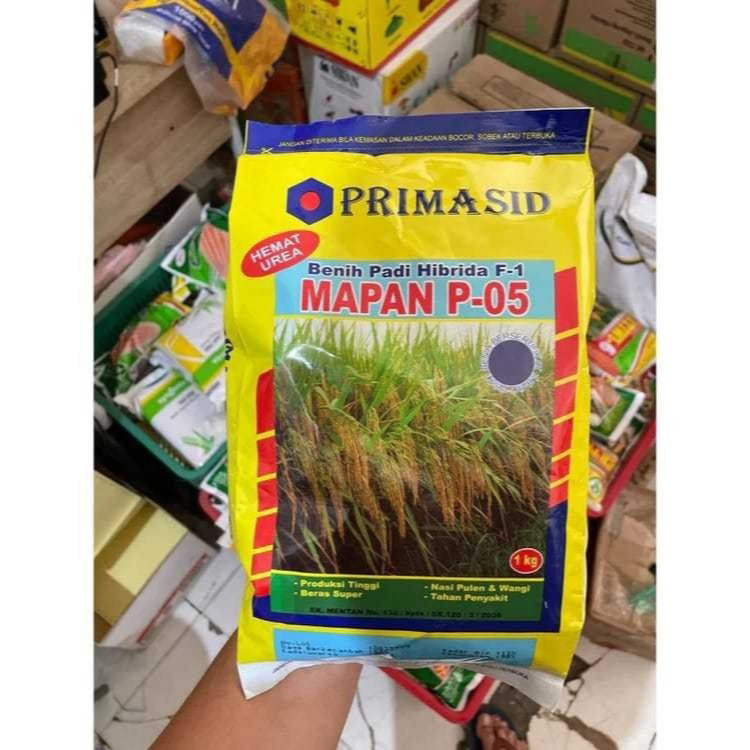 Bibit padi mapan 05 HIBRIDA asli 1 kg kemasan pabrik exp 0626
