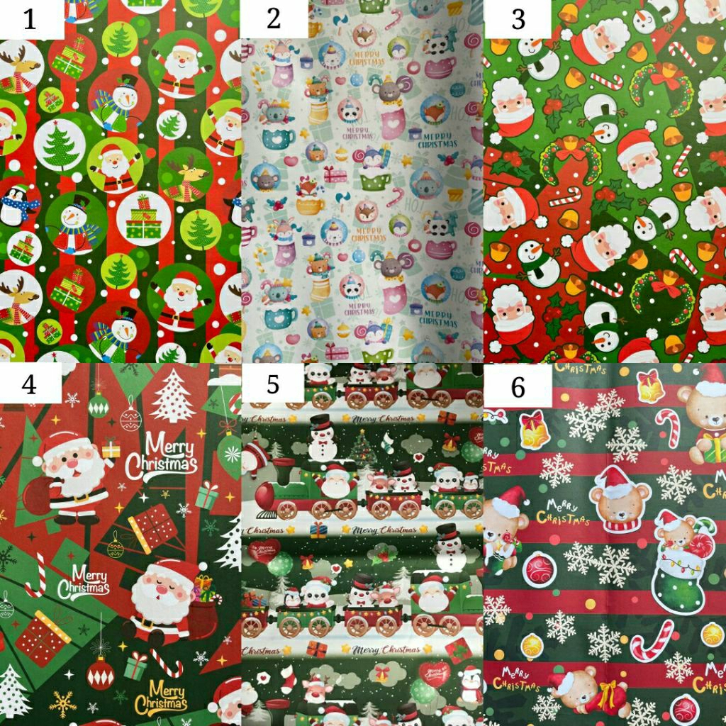 Kertas Kado Natal Jumbo Sansan Wawa