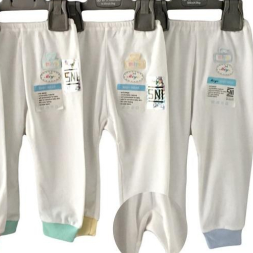 MIYO 3 Pcs Celana Panjang PUTIH LIST / Baby Newborn (0-3M)