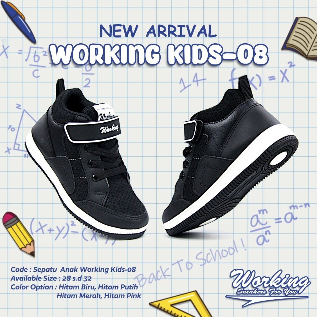 Promo Launching Toko Baru Harga Diskon 50% All Item Sepatu Sekolah Anak SD Working Kids-08