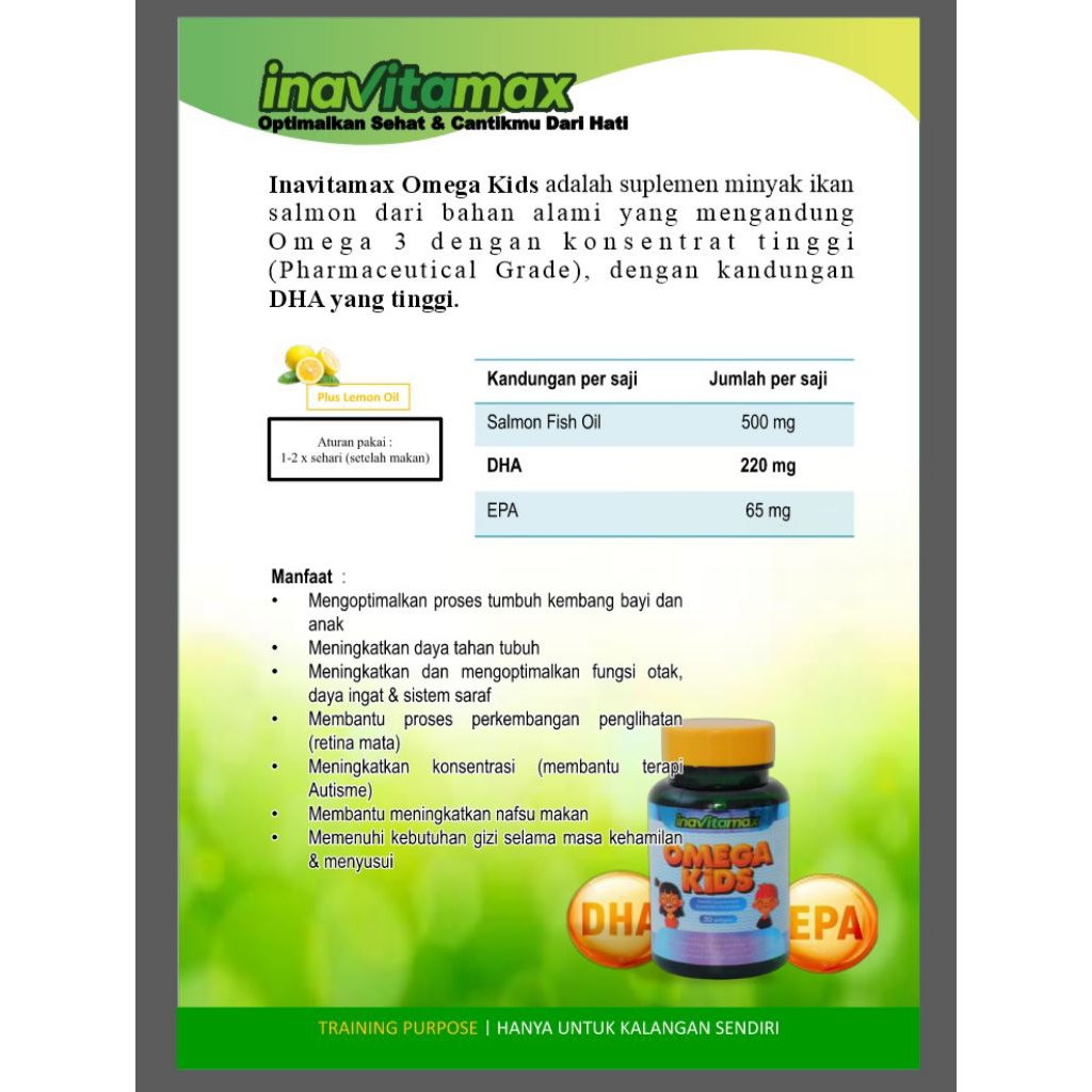 INAVITAMAX OMEGA KIDS 30