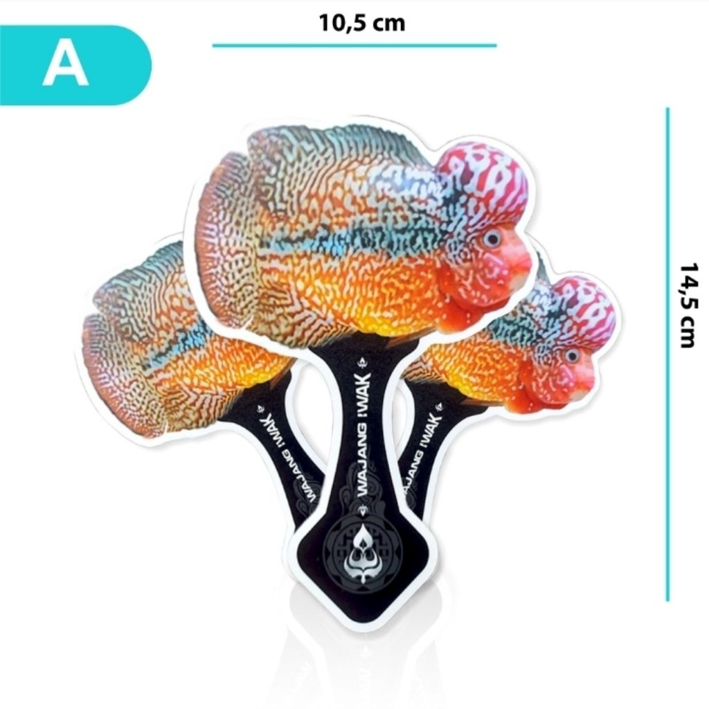 TERMURAH... Wayang Ikan Louhan Anti Air Akrilik Besar