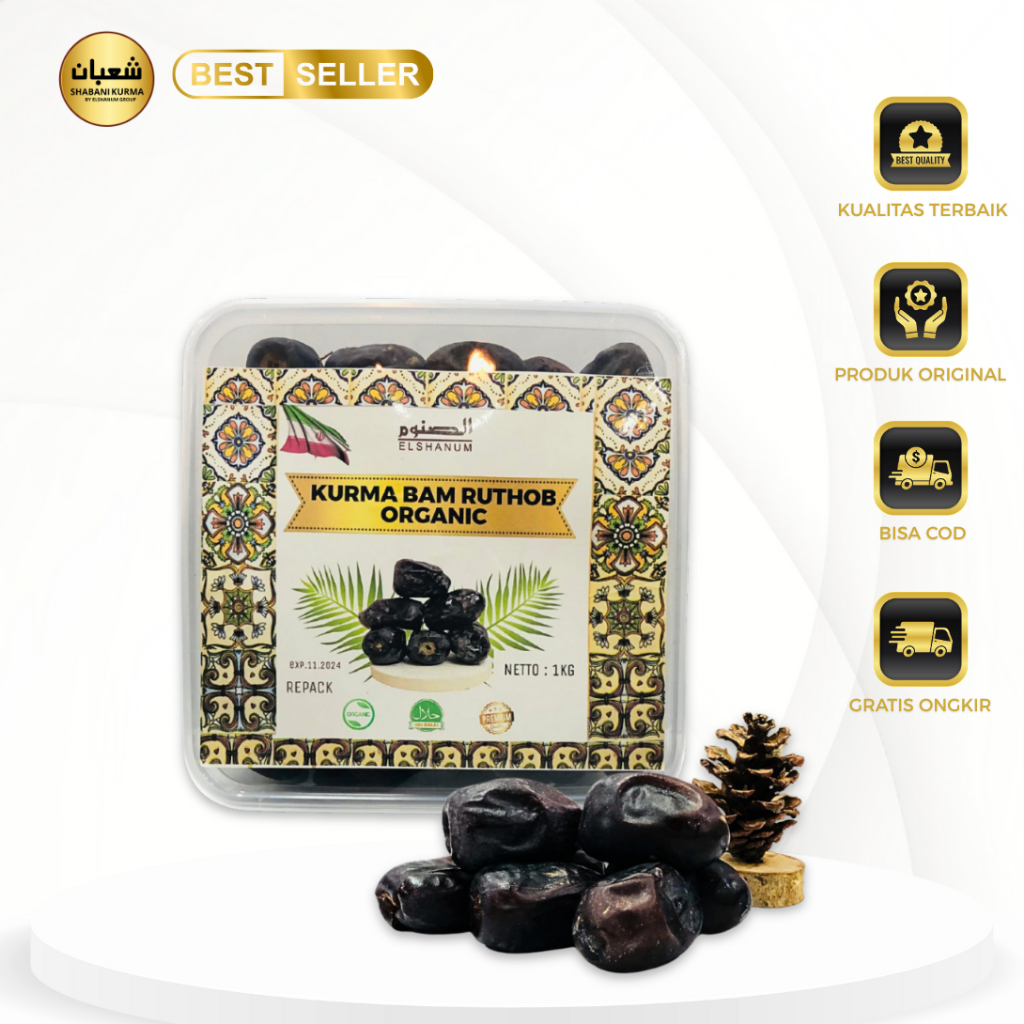 Kurma bam organik 1kg / Kurma BAM Anggur Madina 1kg / kurma anggur original Shabani kurma