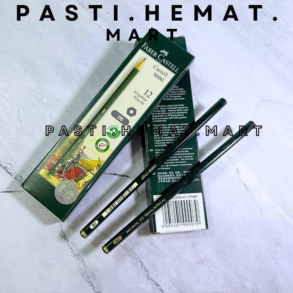 FABER CASTELL PENSIL 2B 9K ORIGINAL | Pensil 2B Ujian UN UTBK