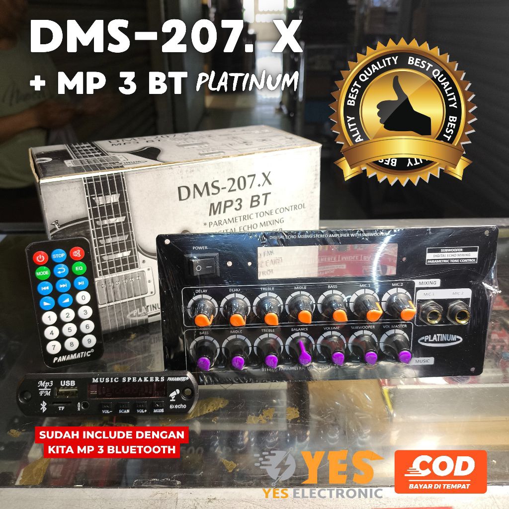 TERMURAH KIT TONE CONTROL DMS207 MP3+BLUETOOTH MIXING TONE CONTROL STEREO BLUETOOTH MP 3 PLATINUM DM