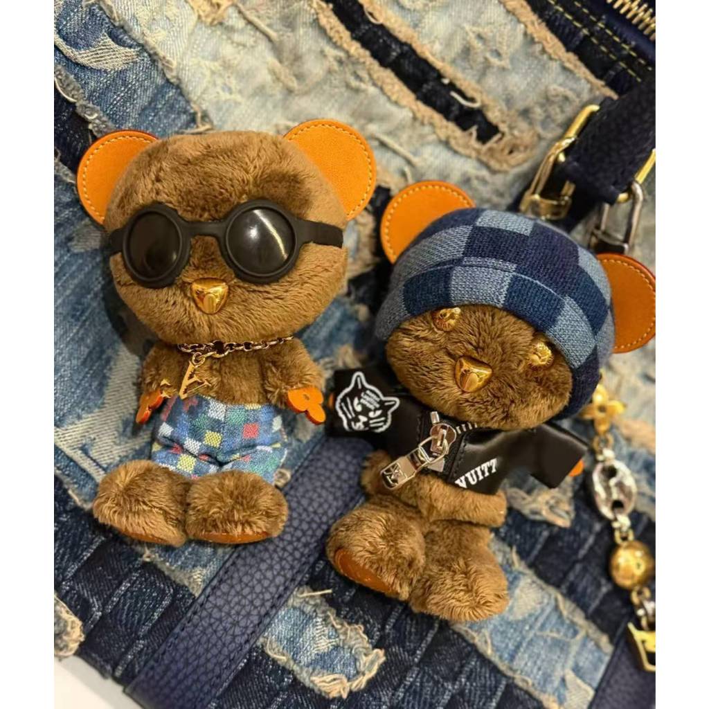 FW25 Nigo collaboration teddy bear bag charm LVNlGO Japanese limited edition teddy bear bag decorati