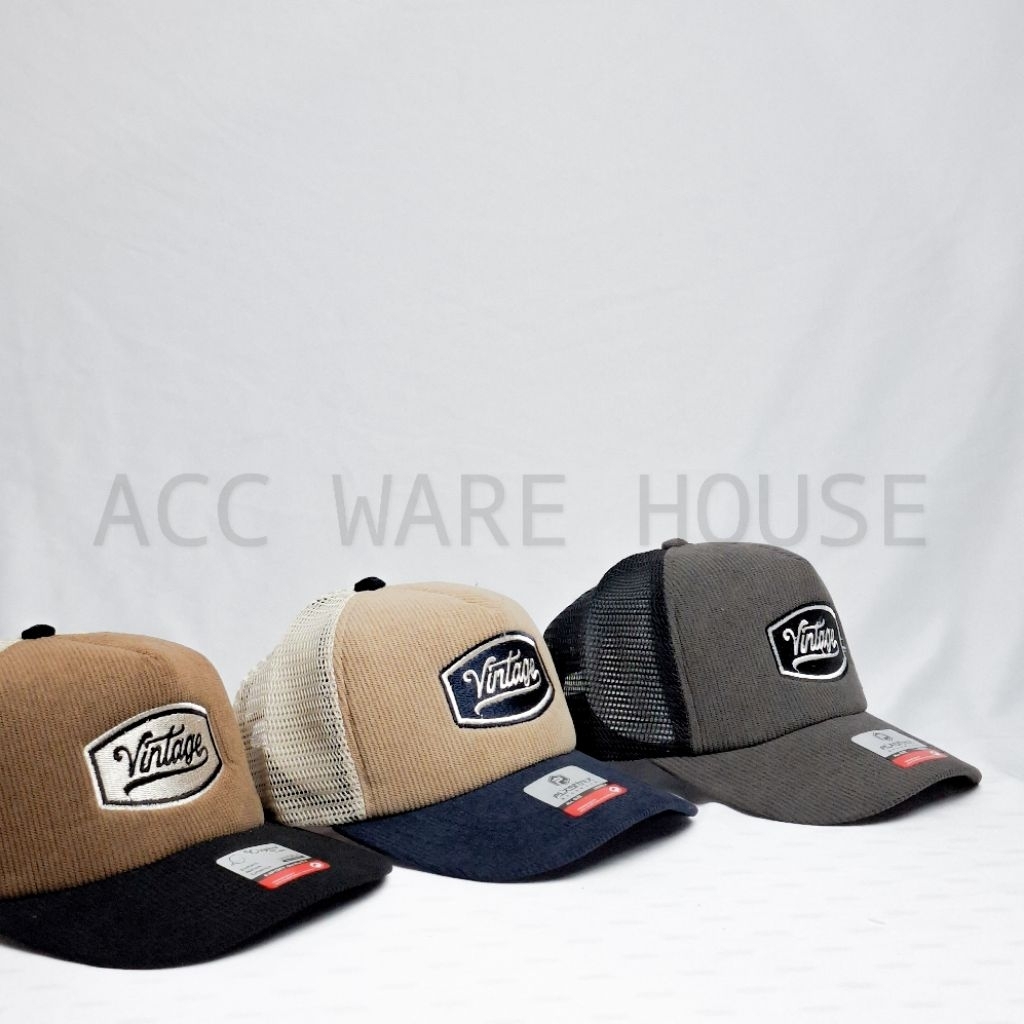 TOPI TRUCKER CORDUROY//TOPI JARING CORDUROY