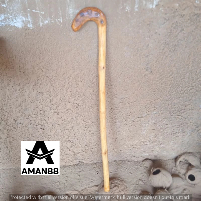 Tongkat Bambu Asli Motif Unik