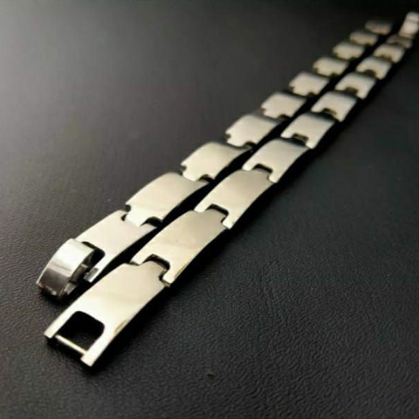 Gelang Baja Pria Model Rantai Jam Tangan Gelang Pria Baja Titanium Anti Karat