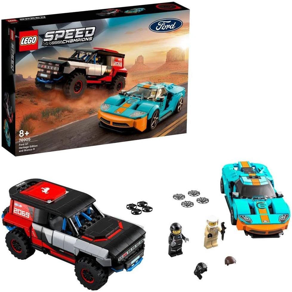 Lego 76905 - Speed Champions - Ford Gt Heritage Edition And Bronco R