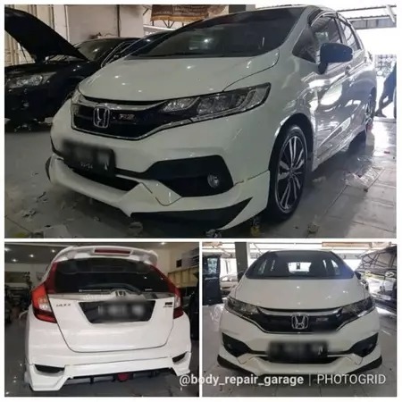 BODYKIT JAZZ GK5 FACELIFT TAHUN 2018 - 2021 MODEL MUGEN RS FULL SET BODYKIT JAZZ GK5 FACELIFT MUGEN