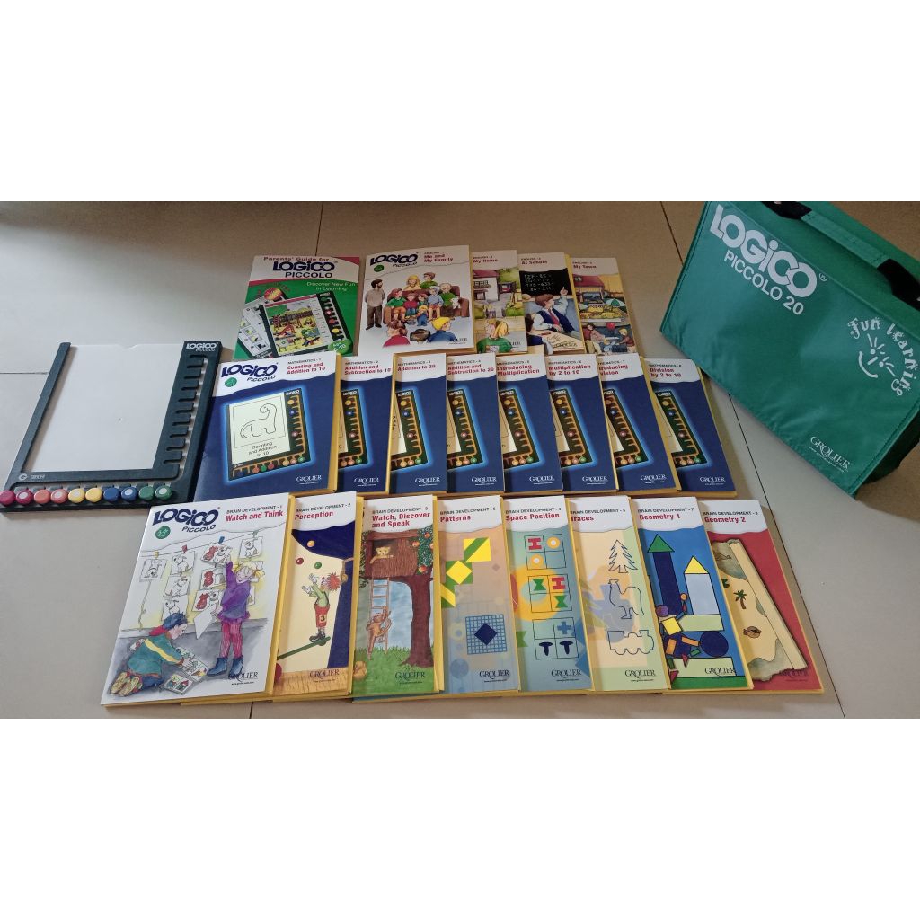PRE LOVED: GROLIER LOGICO PICCOLO 20 ORIGINAL (5-9 TAHUN)