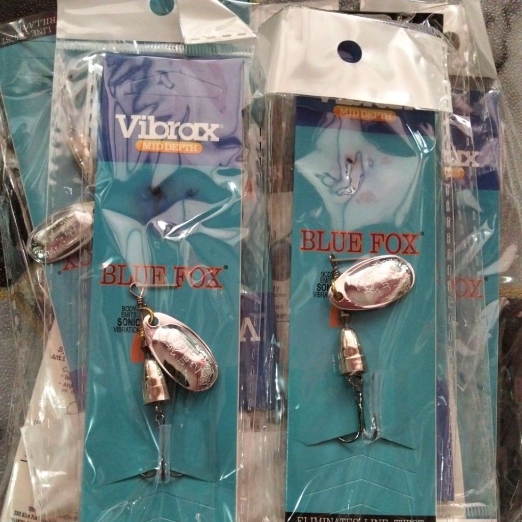 inline spiner / vibrax blue fox (kw) silver size 2