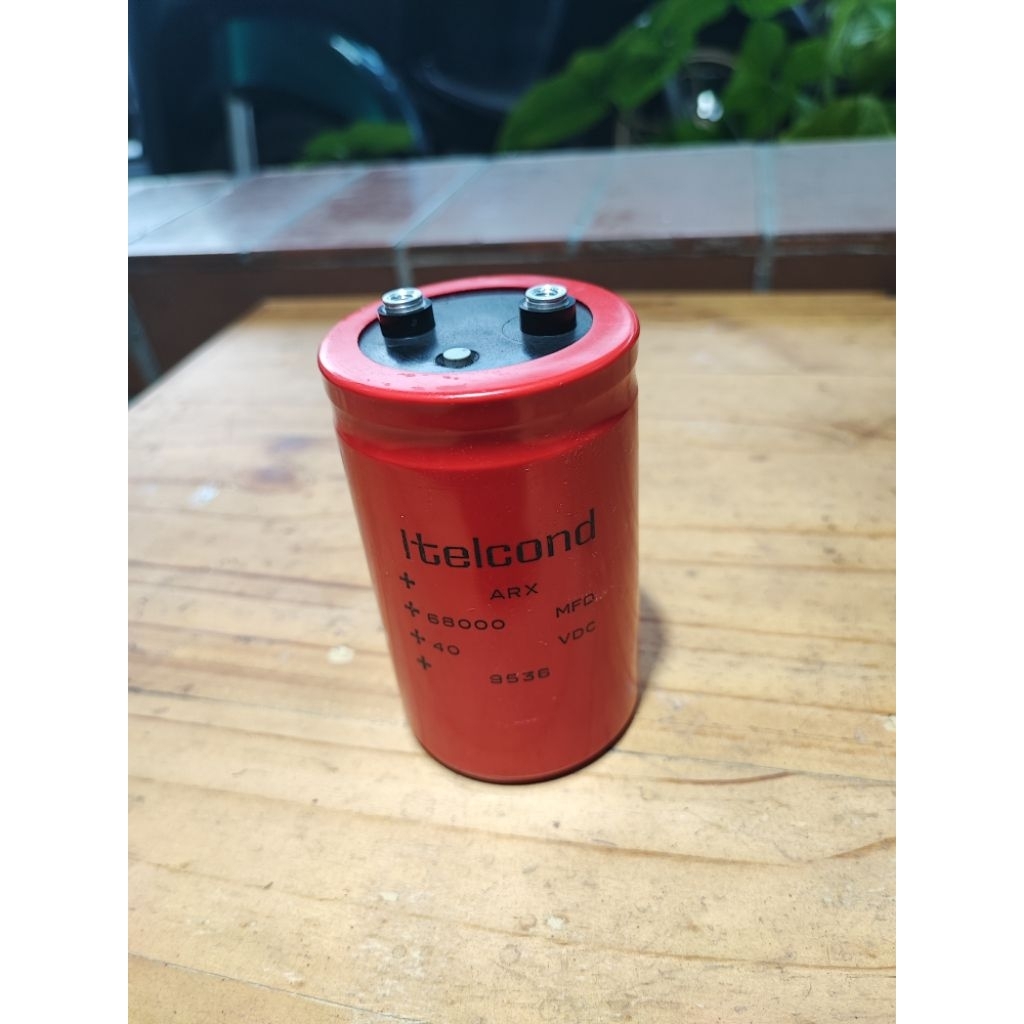 Condensator Elco ITELCOND  68000uF 40VDC Made in Italy, barang mulus mantab