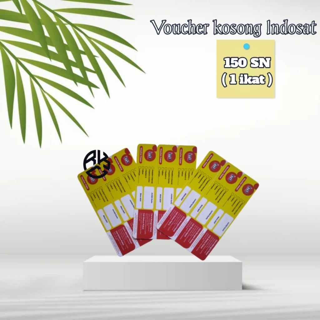 Voucher kosong Indosat 150SN murah / Voucher Blank Indosat 1 Ikat Lokal Jawa Barat / Voucher Zero In