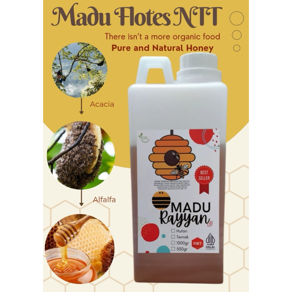 madu hutan liar NTT/flores 1kg