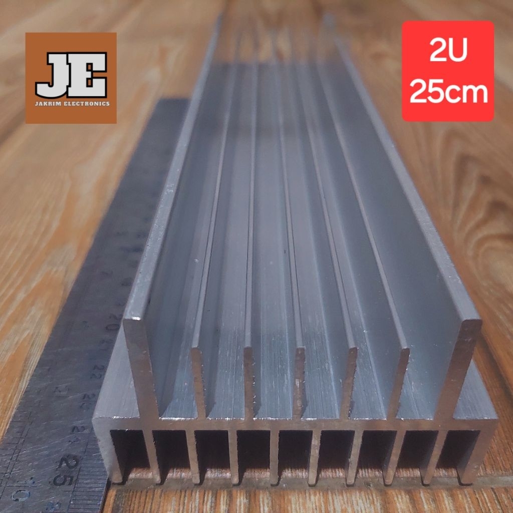 Heatsink Headsink 2U 25cm Pendingin Transistor Super Tebal