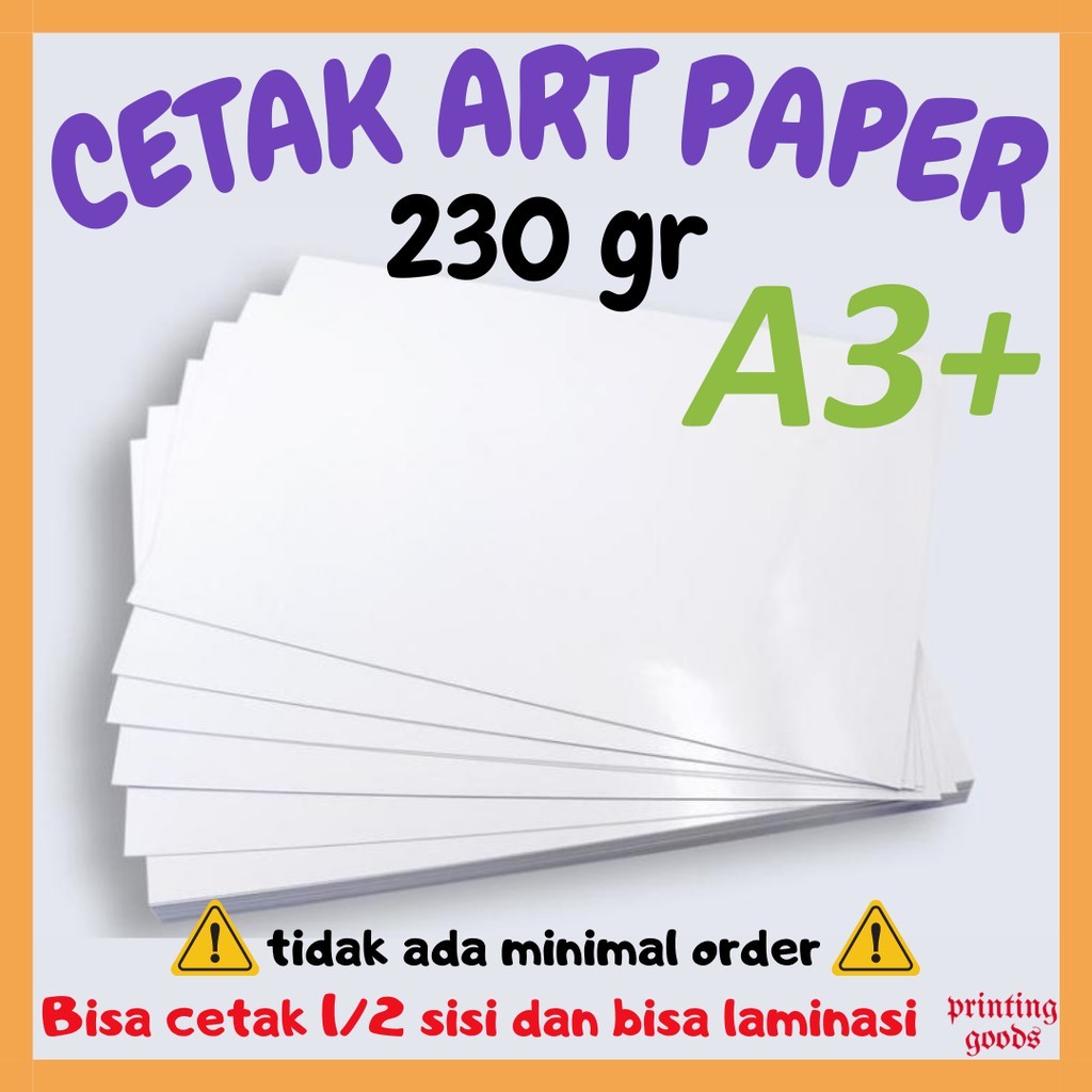 Art Paper 230gr A3 1 Sisi