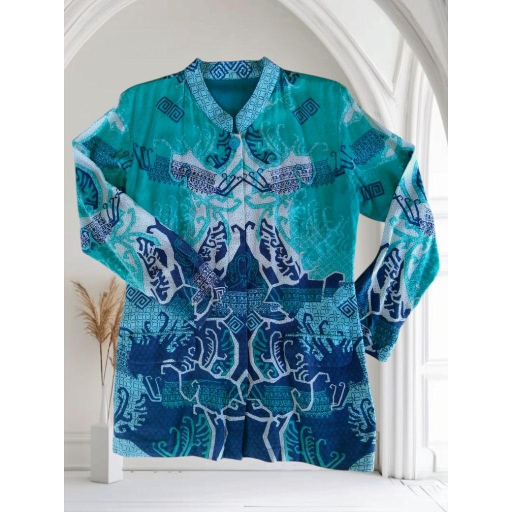 Preloved Atasan Batik Lampung Wanita