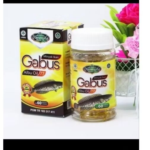 minyak ikan gabus 77/ kapsul minyak ikan gabus asli 60 kapsul