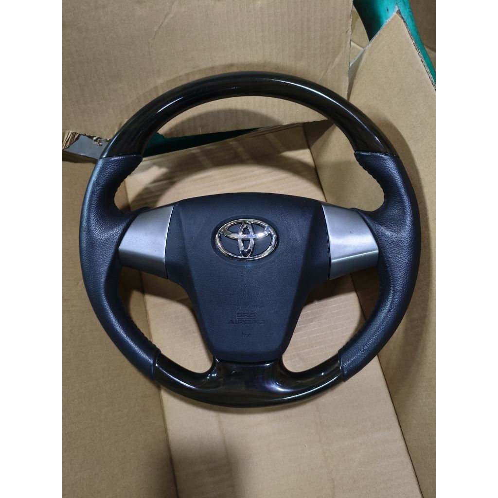 setir stir wheel toyota avanza calya panel wood tahun 2013-2018 original