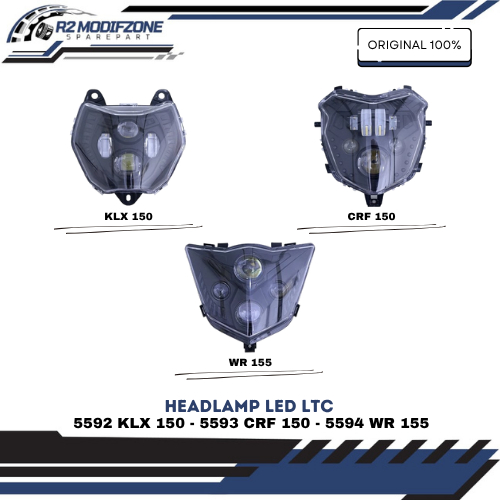 Reflektor LED Lampu Depan Sorot Headlamp LTC Motor KLX CRF WR